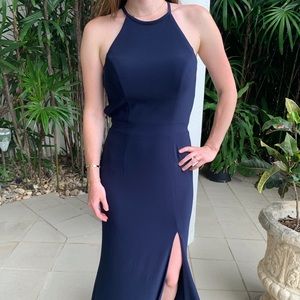 Blue dress gown